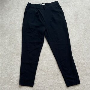 Twik Stylish Black Trousers with Elastic Waistband- Size L